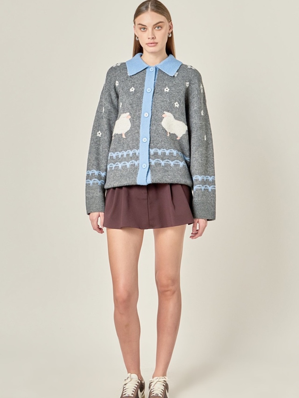 NWT English Factory SHEEP CARDIGAN